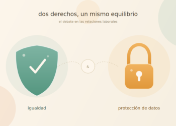IMAGEN EN LA QUE SE CONTRAPONE EL DERECHO A LA IGUALDAD Y LA PROTECCIÓN DE DATOS